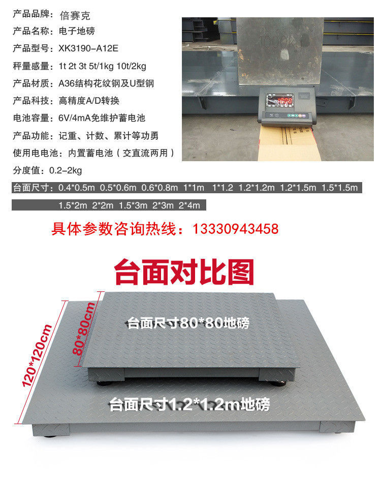 四川SCS1噸2噸3噸5噸10噸20噸30噸小地磅